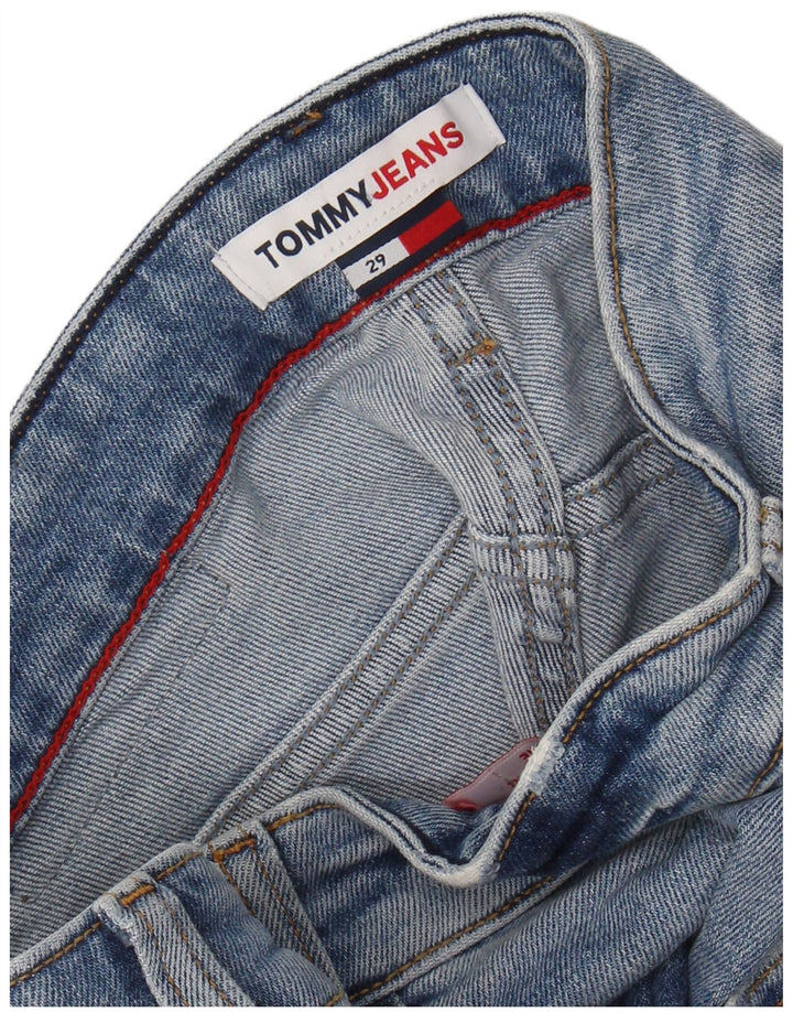 TOMMY HILFIGER Mens Distressed Denim Shorts W29 Small  Blue