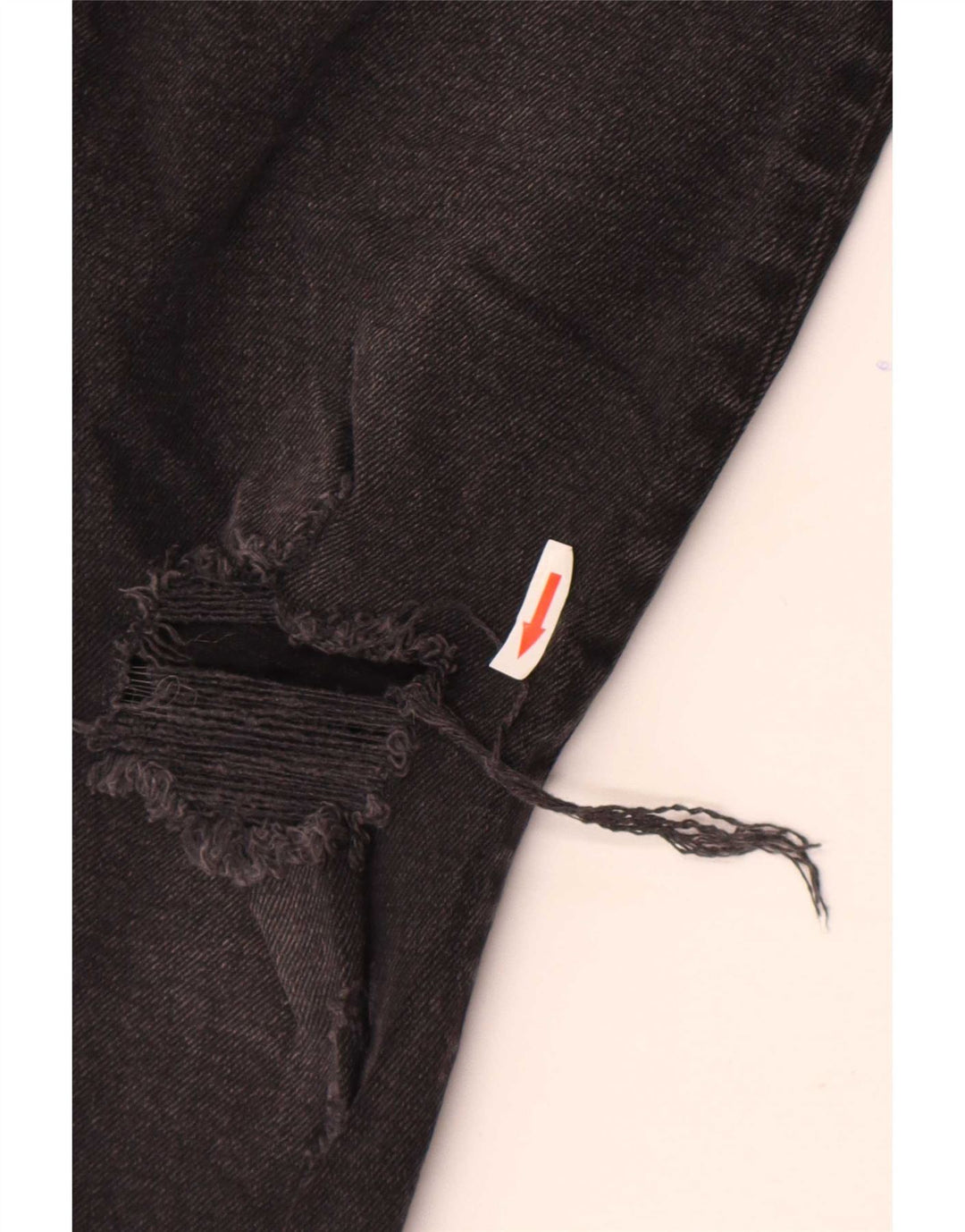 Zara Womens Distressed Slim Jeans EU 36 XS W26 L28 Black