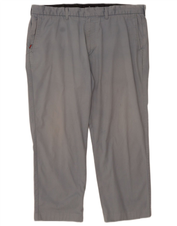 Marks & Spencer Mens Blue Harbour Straight Chino Trousers W42 L29 Blue