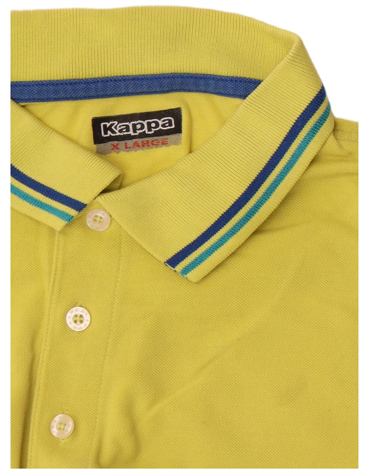 Kappa Mens Polo Shirt XL Yellow