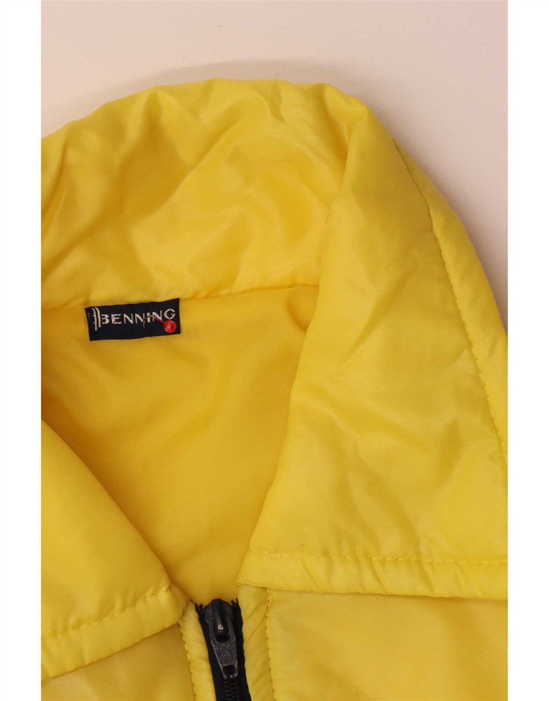 Vintage Mens Bomber Jacket IT 48 Medium Yellow Colourblock Polyamide