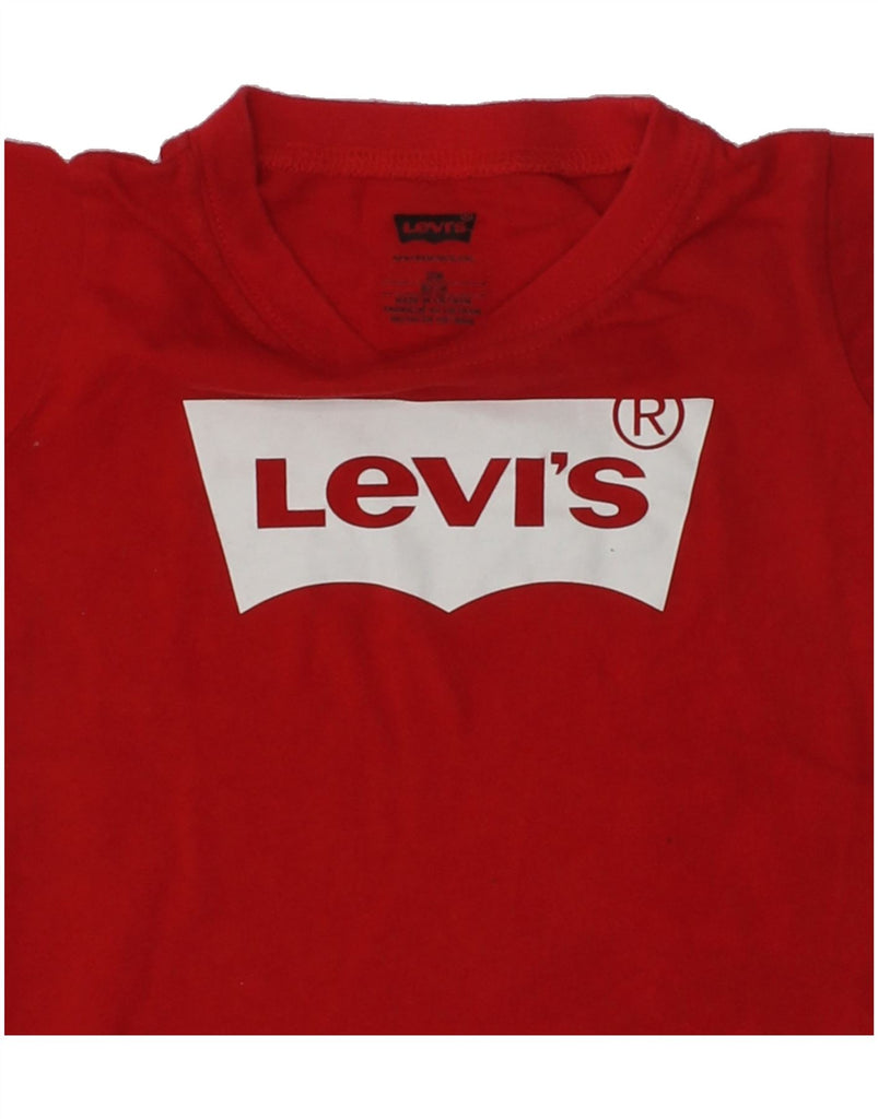 LEVI'S Baby Boys Graphic T-Shirt Top 9-12 Months Red Cotton | Vintage Levi's | Thrift | Second-Hand Levi's | Used Clothing | Messina Hembry 