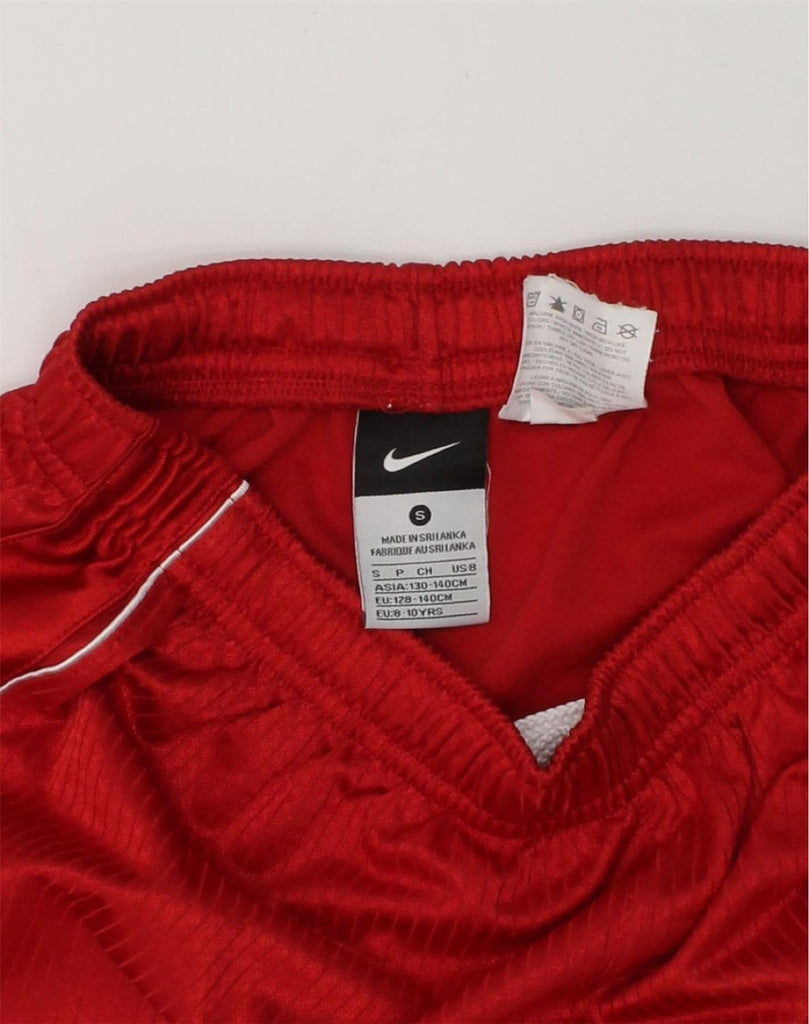 NIKE Boys Sport Shorts 8-9 Years Small Red Polyester | Vintage Nike | Thrift | Second-Hand Nike | Used Clothing | Messina Hembry 