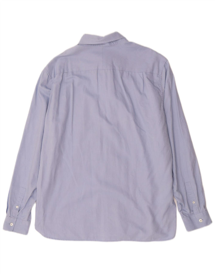 Fred Perry Mens Shirt Large Blue Cotton