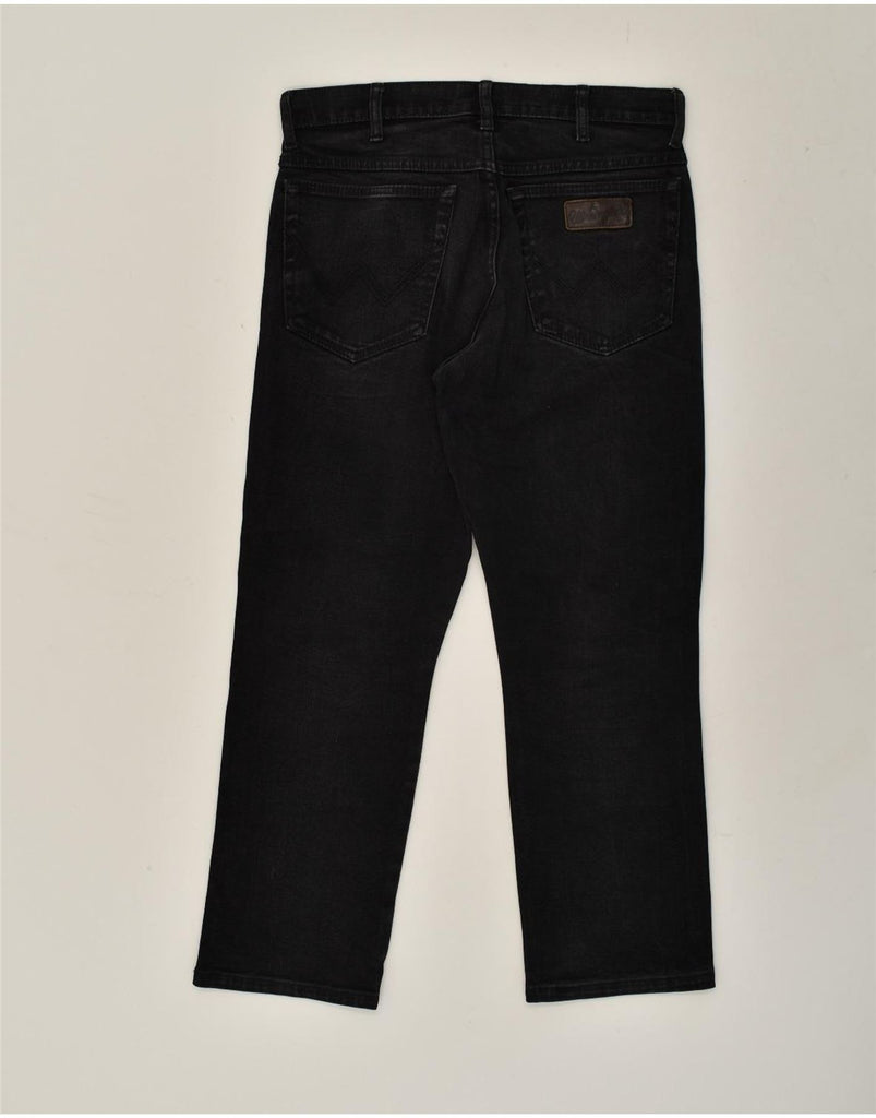 WRANGLER Mens Straight Jeans W32 L30 Black | Vintage Wrangler | Thrift | Second-Hand Wrangler | Used Clothing | Messina Hembry 