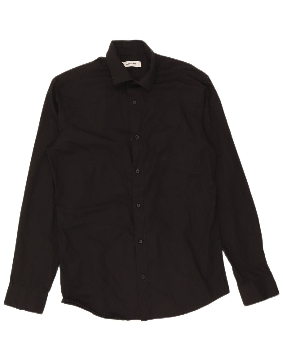 Jack & Jones Mens Shirt Small Black Cotton