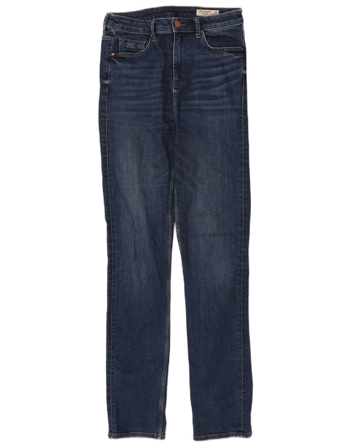MARKS & SPENCER Womens Sophia Straight Jeans UK 12 Medium W30 L33 Blue