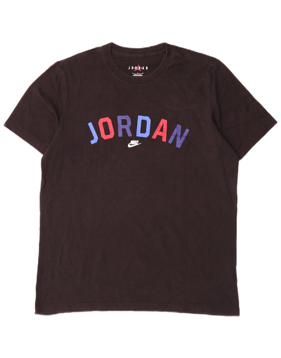 Jordan Mens Graphic T-Shirt Top Large Black Cotton