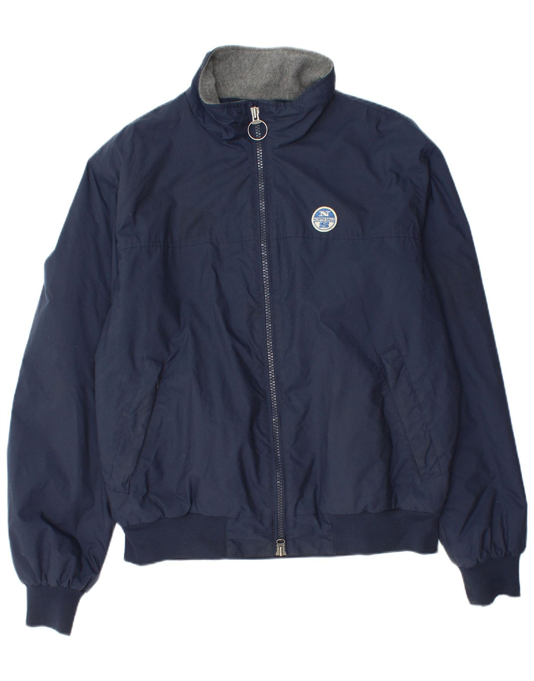 North Sails Mens Bomber Jacket UK 42 XL Navy Blue Polyamide
