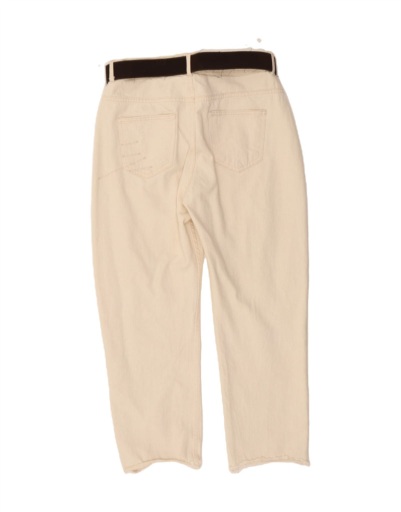 ZARA Womens Tapered Jeans EU 38 Small W28 L26 White Vintage Zara and Second-Hand Zara from Messina Hembry 