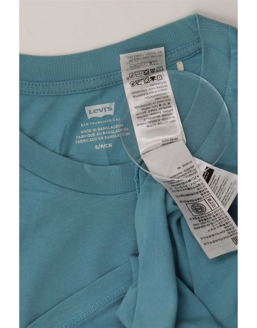 Levi's Womens T-Shirt Top UK 10 Small Blue Cotton
