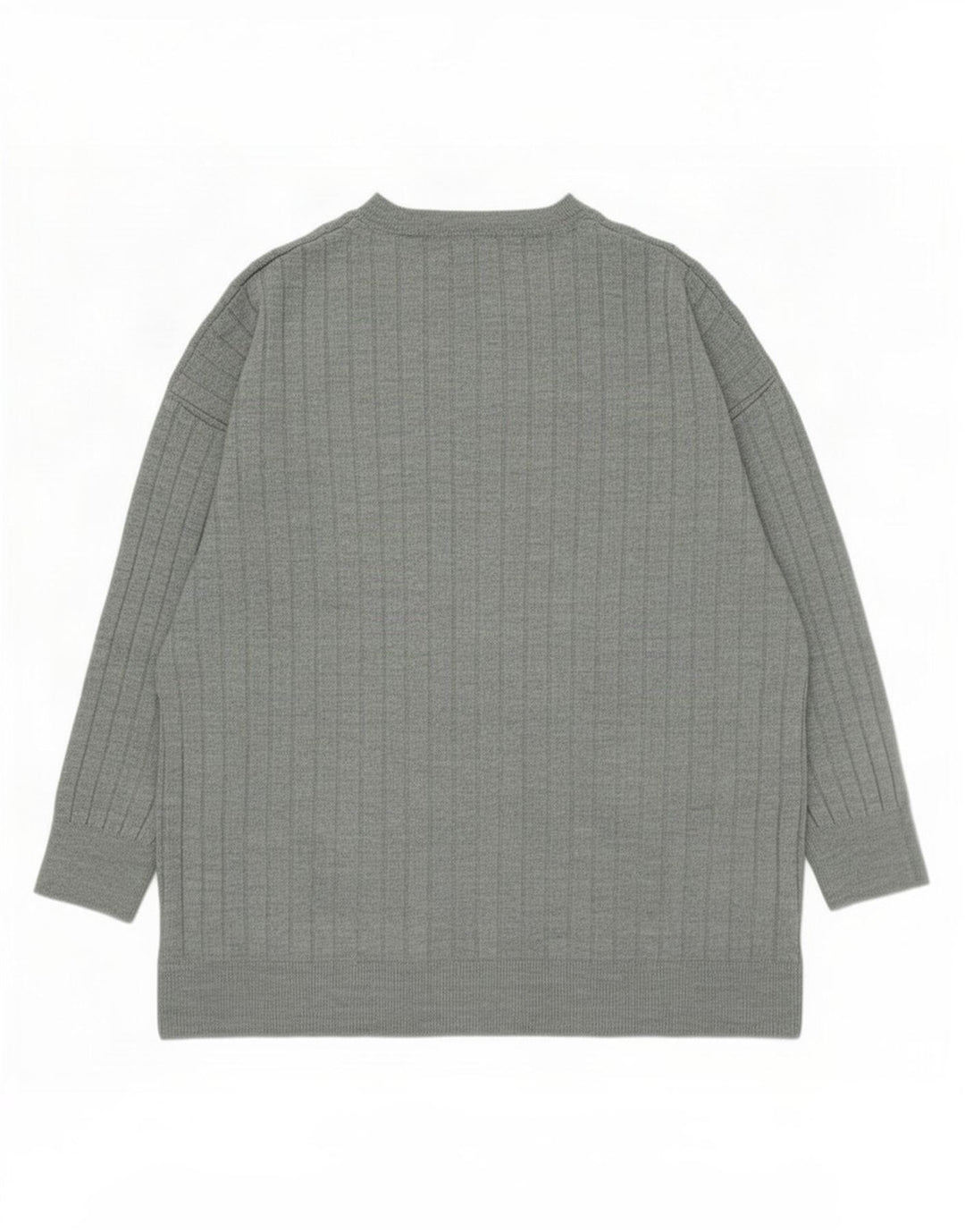 Zara Mens Crew Neck Jumper Sweater Medium Green Acrylic