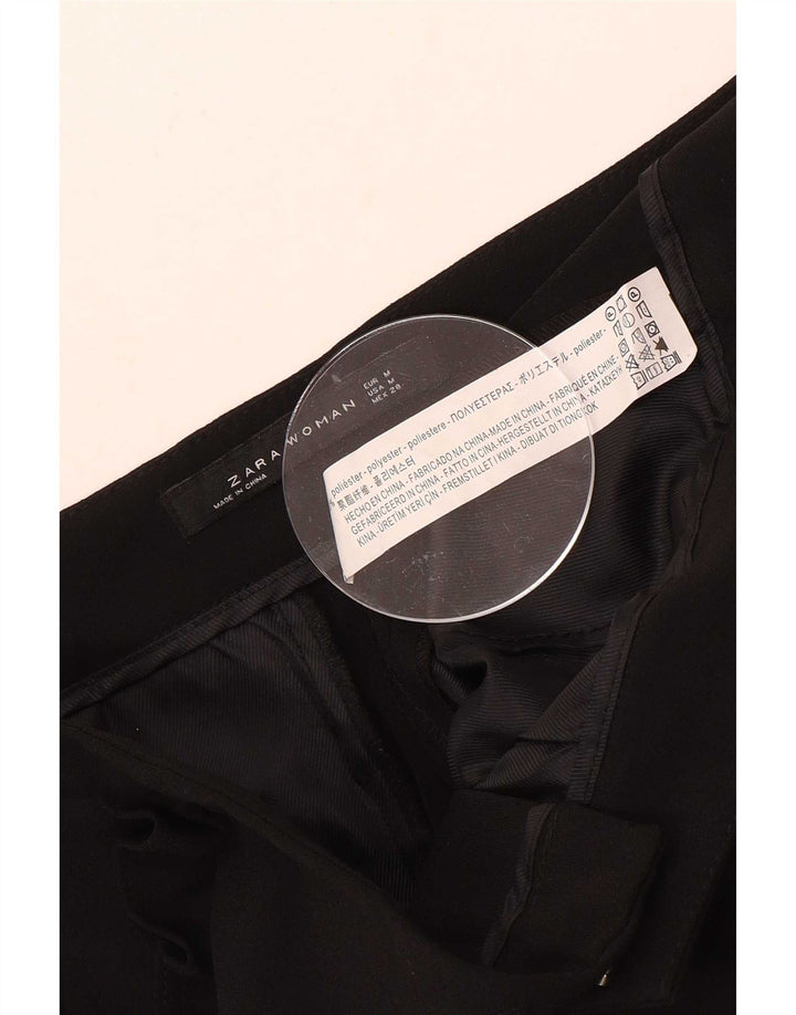 Zara Womens Tapered Chino Trousers Medium W30 L26 Black Polyester