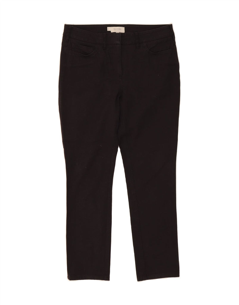HOBBS Womens High Waist Slim Casual Trousers UK 10 Small W30 L27 Black Vintage Hobbs and Second-Hand Hobbs from Messina Hembry 