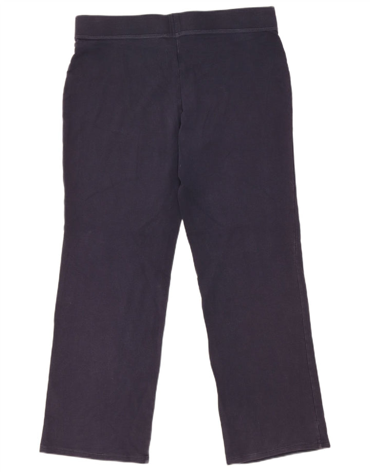 Marks & Spencer Womens Leggings UK 16 Large Navy Blue Cotton