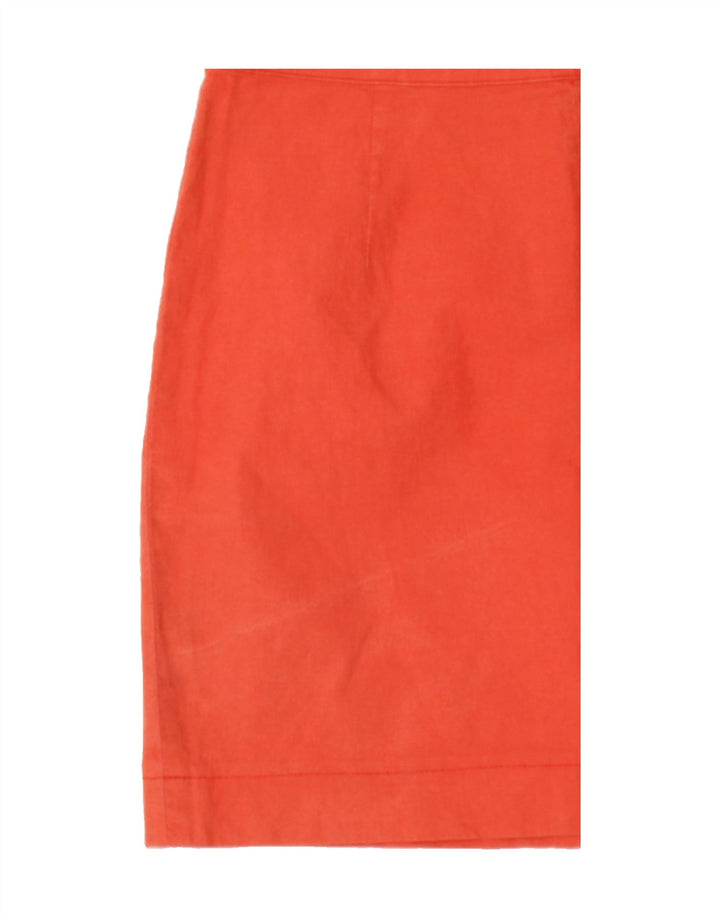 BEST COMPANY Womens Pencil Skirt W30 Medium Orange Cotton Vintage Best Company and Second-Hand Best Company from Messina Hembry 