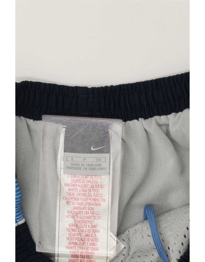 Nike Womens Sport Shorts UK 10 Small  Navy Blue Colourblock Polyester