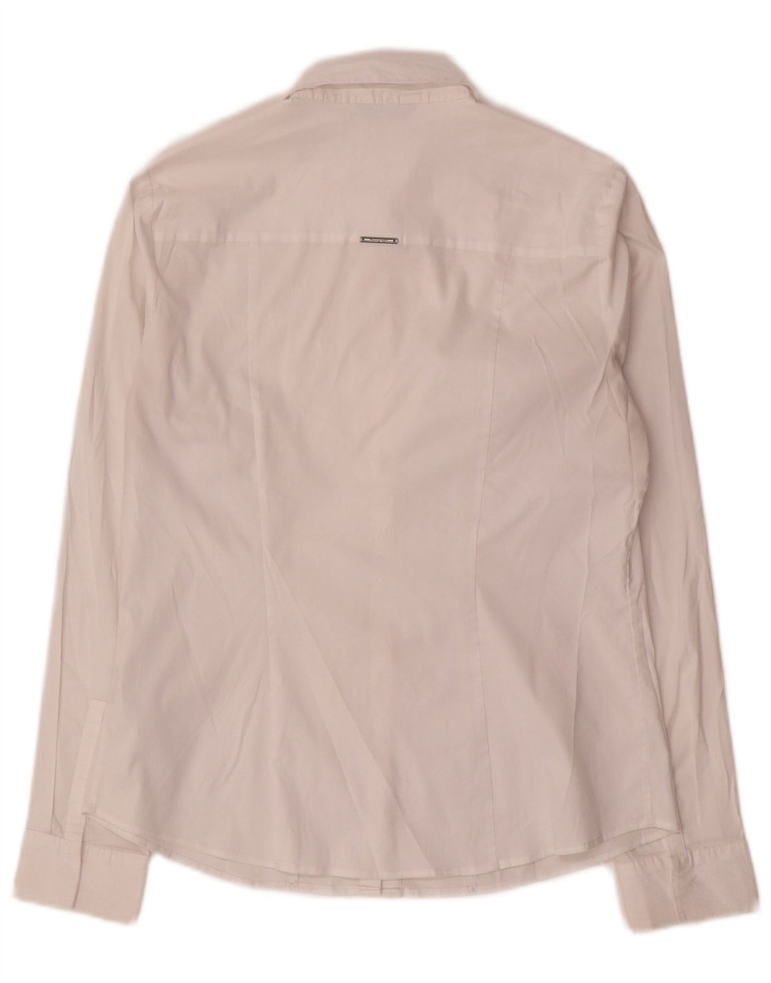 Marks & Spencer Womens Autograph Shirt UK 12 Medium White Cotton