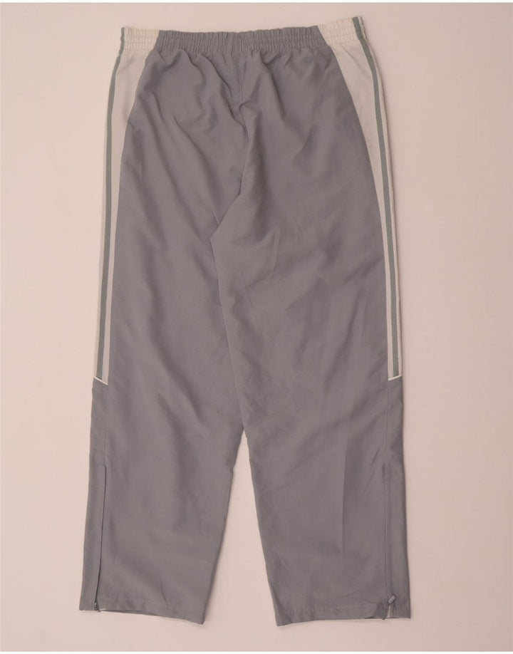 Adidas Mens Tracksuit Trousers Large  Grey Colourblock Polyester