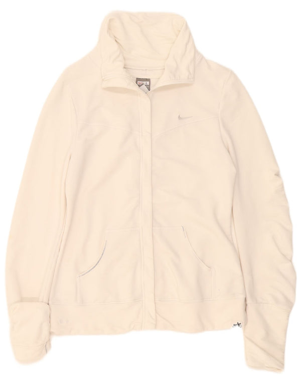 Nike Womens Tracksuit Top Jacket UK 14/16 Large White