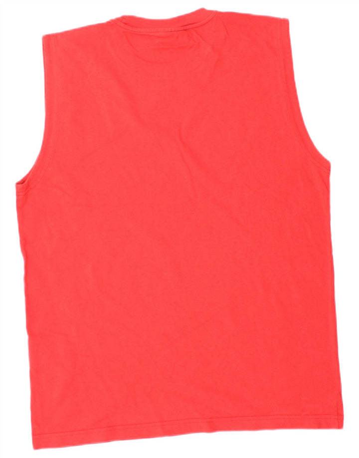 CHAMPION Mens Vest Top Medium Red Cotton