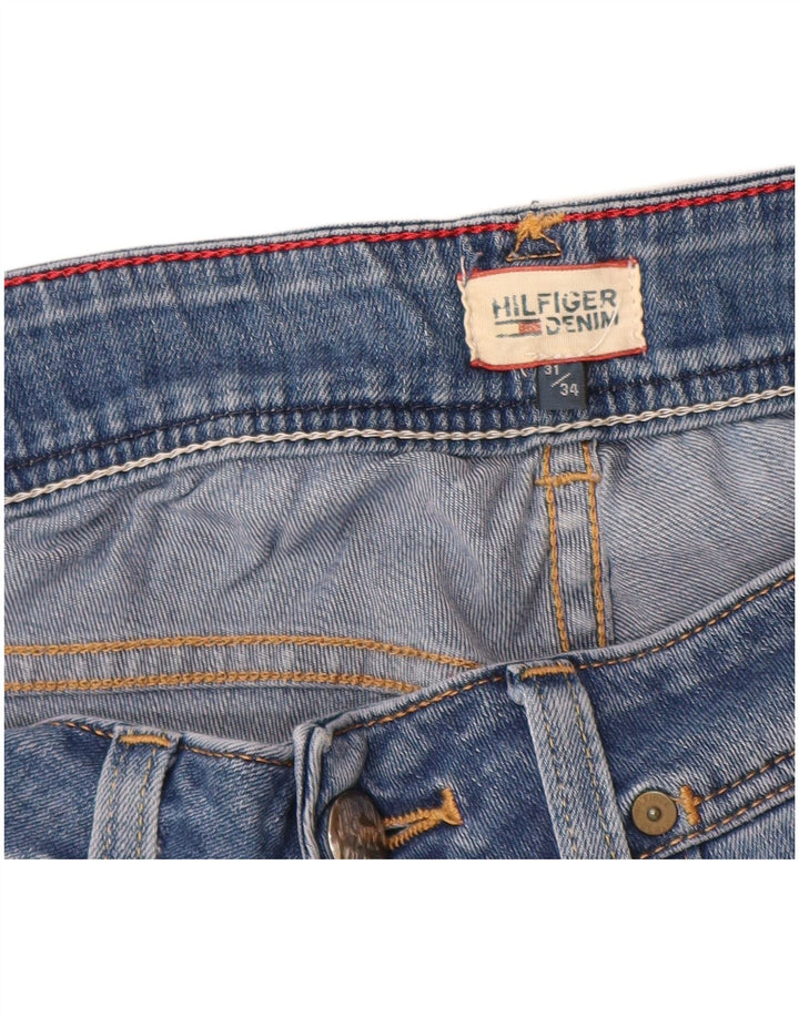 TOMMY HILFIGER Womens Bootcut Jeans W31 L34 Blue Cotton