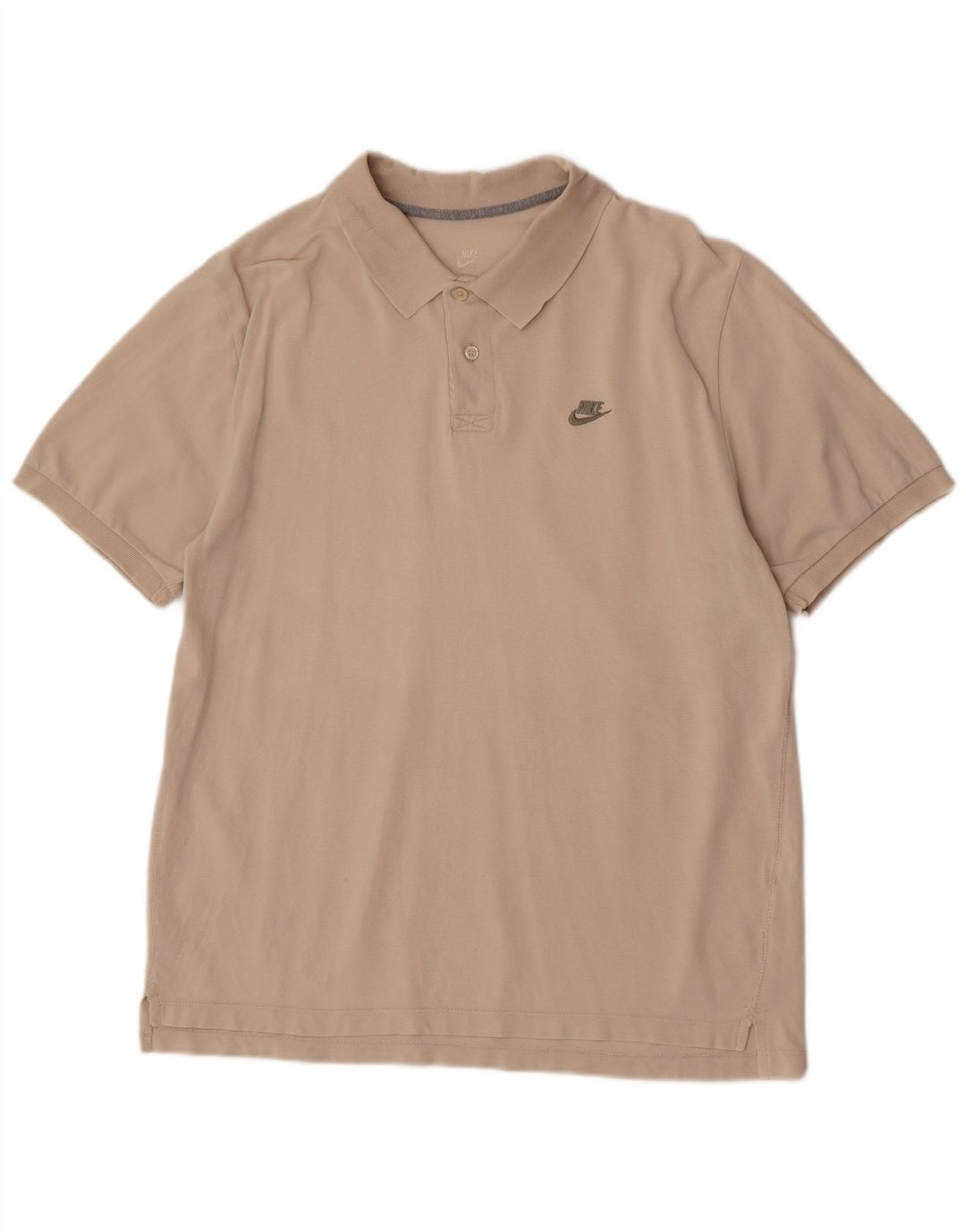Nike Mens Polo Shirt Large Beige