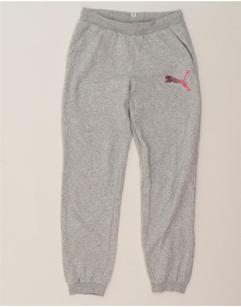 PUMA Boys Tracksuit Trousers Joggers 13-14 Years  Grey Cotton Vintage Puma and Second-Hand Puma from Messina Hembry 