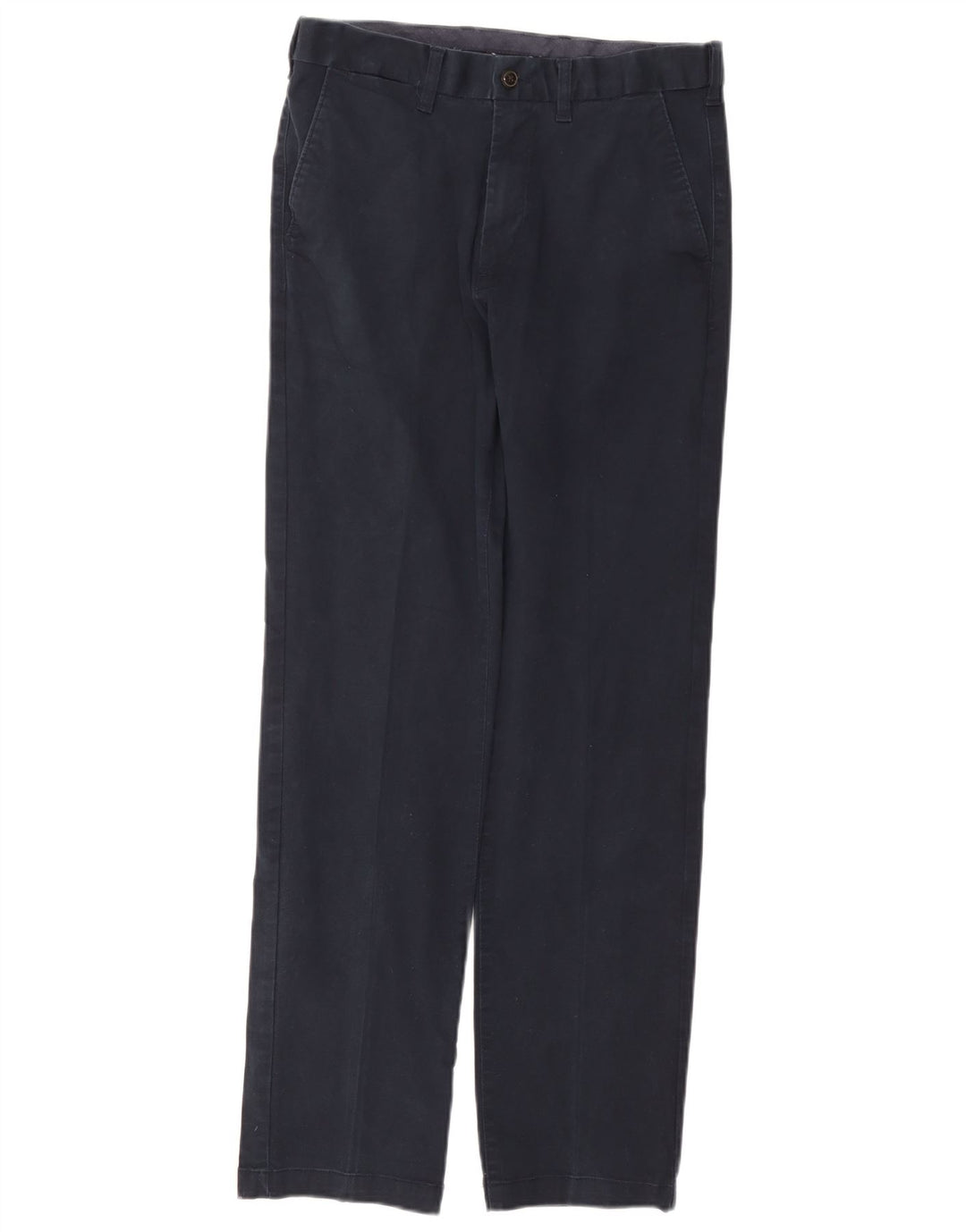 Marks & Spencer Mens Heritage Regular Chino Trousers W32 L33 Navy Blue