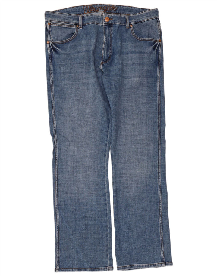 Wrangler Mens Texas Straight Jeans W38 L32 Blue