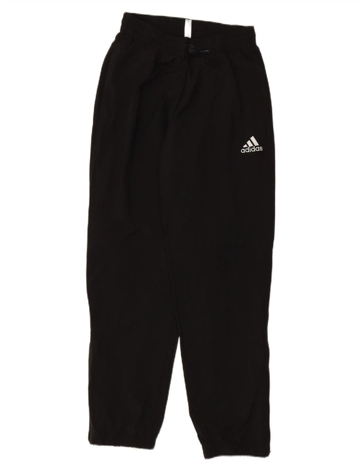 ADIDAS Mens Tracksuit Trousers Joggers Small  Black Polyester