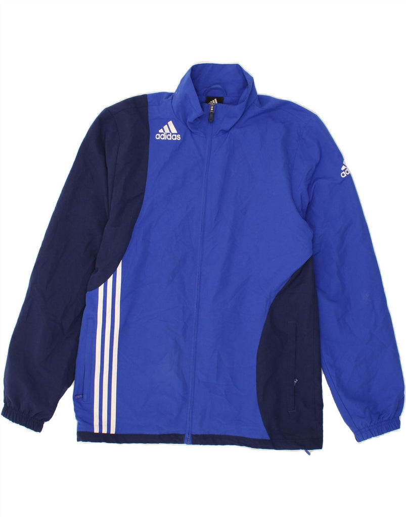 ADIDAS Mens Tracksuit Top Jacket UK 40/42 Medium Blue Colourblock | Vintage Adidas | Thrift | Second-Hand Adidas | Used Clothing | Messina Hembry 