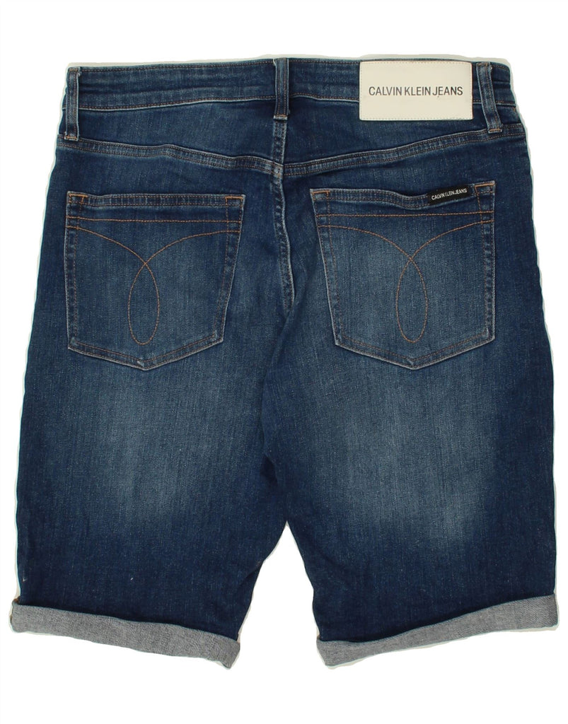 CALVIN KLEIN Mens Denim Shorts W30 Medium Blue Cotton Vintage Calvin Klein and Second-Hand Calvin Klein from Messina Hembry 