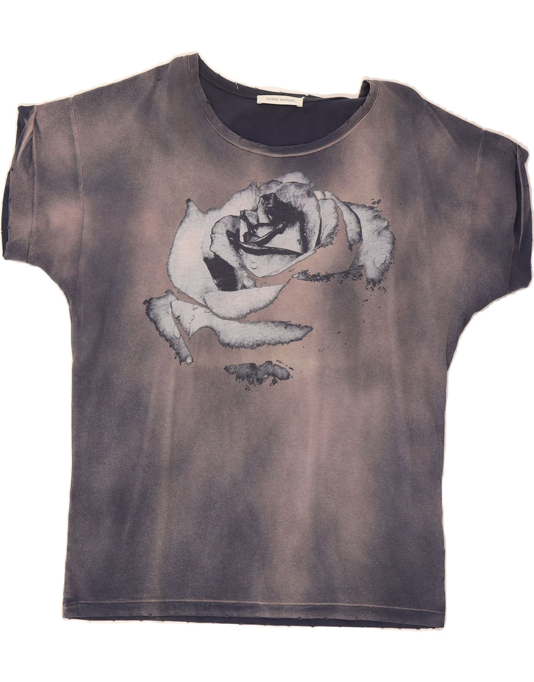 PIERRE BALMAIN Mens Graphic T-Shirt Top XS Navy Blue Tie Dye Designer Vintage Pierre Balmain and Second-Hand Pierre Balmain from Messina Hembry 