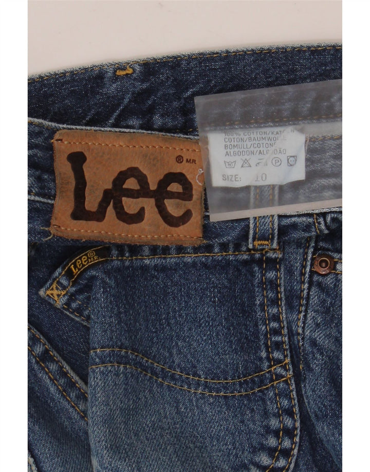 Lee Womens Straight Jeans US 10 Large W24 L28 Blue Cotton