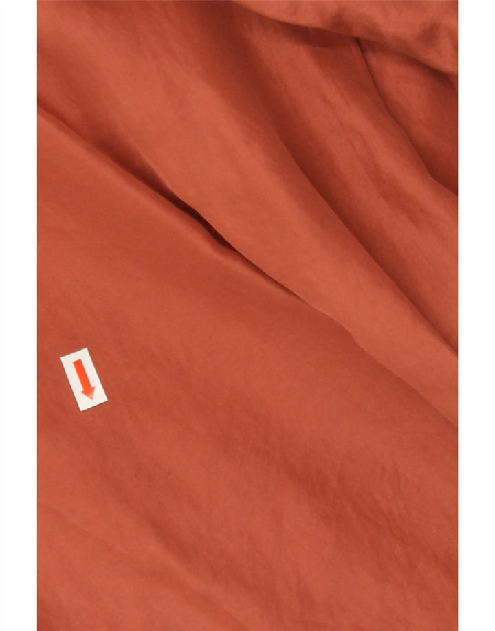 SINFUL Mens Short Sleeve Shirt Large Orange Silk Vintage Sinful and Second-Hand Sinful from Messina Hembry 