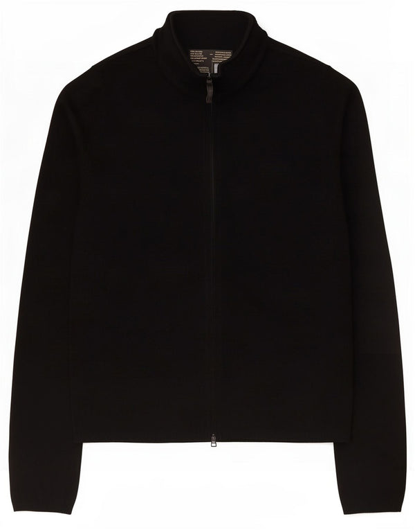 Zara Womens Cardigan Sweater UK 12 Medium Black Rayon