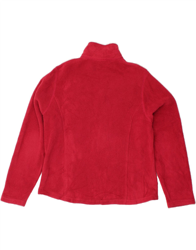 L.L.BEAN Womens Fleece Jacket UK 14 Medium Red Polyester | Vintage L.L.Bean | Thrift | Second-Hand L.L.Bean | Used Clothing | Messina Hembry 