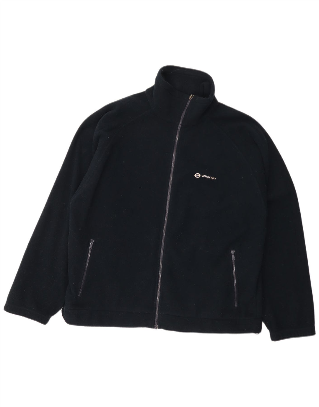 Sprayway Mens Fleece Jacket UK 42 XL Navy Blue Polyester