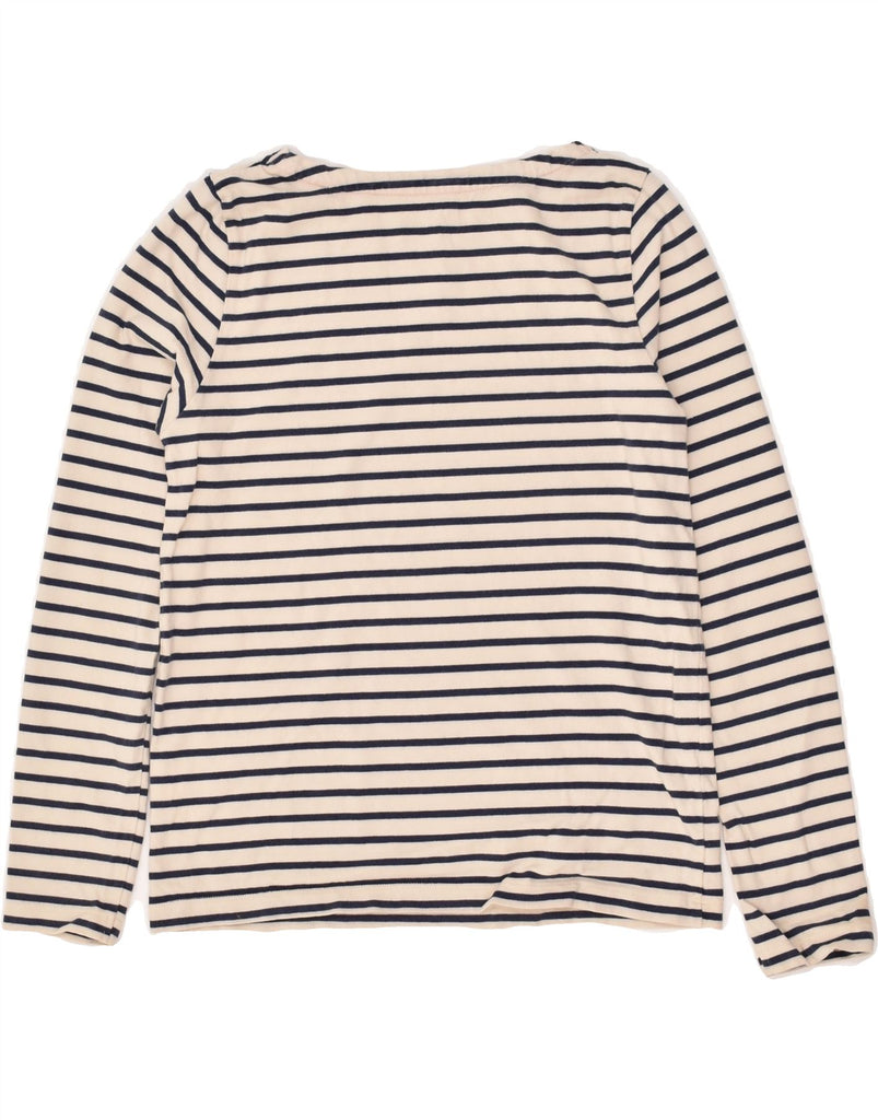 BODEN Girls Top Long Sleeve 11-12 Years Grey Striped Cotton | Vintage Boden | Thrift | Second-Hand Boden | Used Clothing | Messina Hembry 