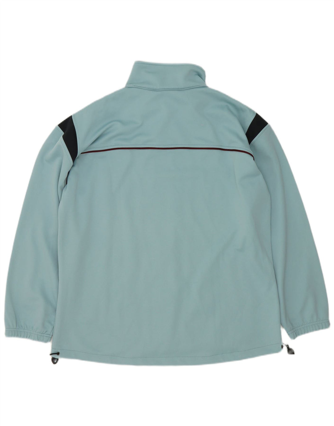 Asics Mens Tracksuit Top Jacket 2XL Blue Colourblock Polyester