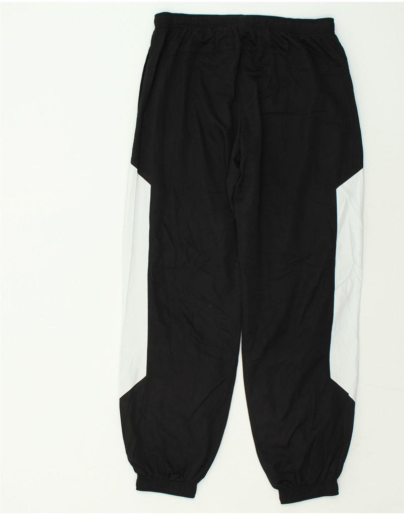 PUMA Mens Tracksuit Trousers Joggers Large Black Colourblock Nylon | Vintage Puma | Thrift | Second-Hand Puma | Used Clothing | Messina Hembry 