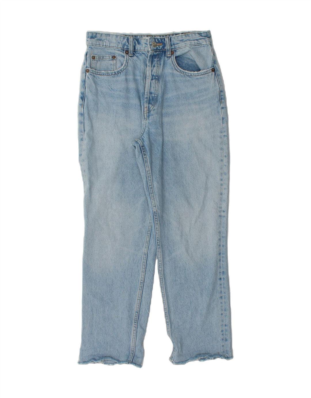 ZARA Womens Straight Jeans EU 38 Small W28 L26 Blue Cotton Vintage Zara and Second-Hand Zara from Messina Hembry 