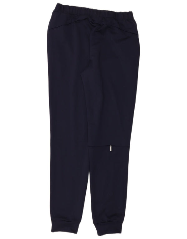 Puma Mens Tracksuit Trousers Joggers Medium  Navy Blue Colourblock