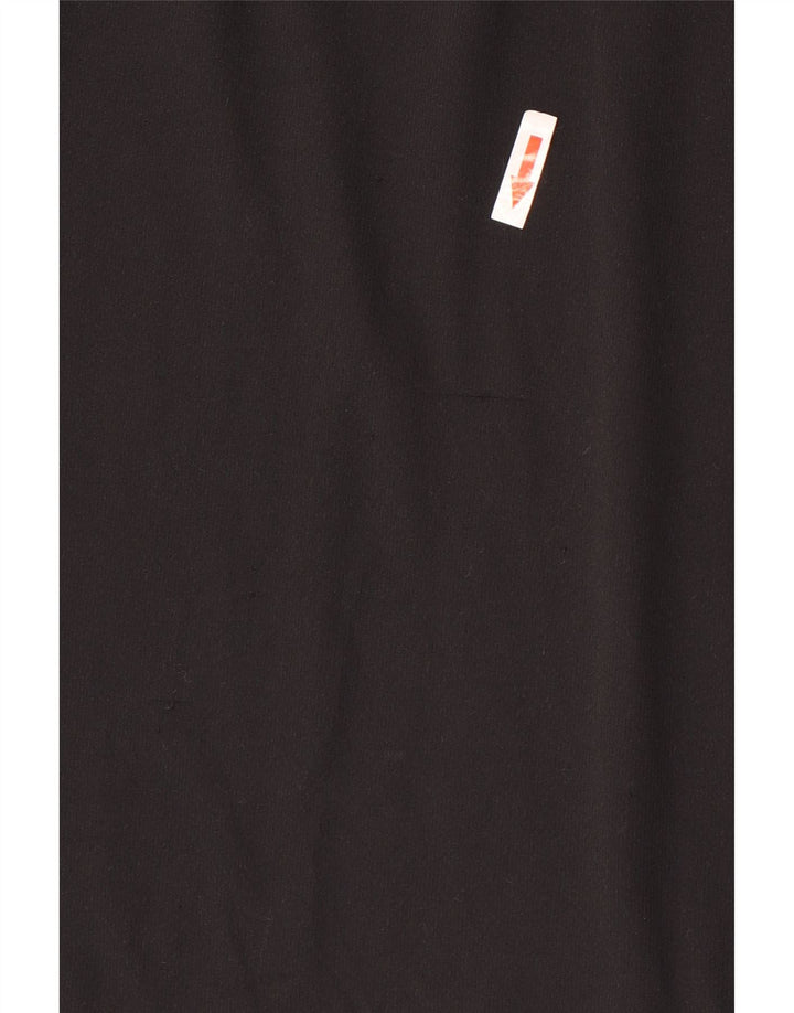 Adidas Womens Climalite T-Shirt Top UK 14 Medium Black Polyester