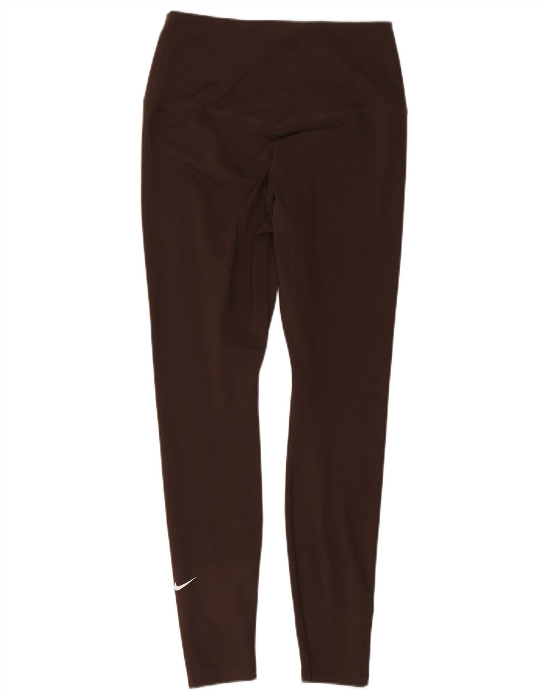 Nike Womens Dri Fit Leggings UK 12 Medium Brown Polyester