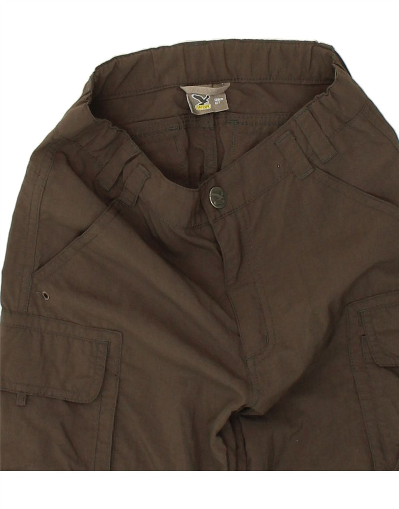 SALEWA Boys Straight Cargo Trousers 6-7 Years W22 L22 Brown Polyamide | Vintage SALEWA | Thrift | Second-Hand SALEWA | Used Clothing | Messina Hembry 