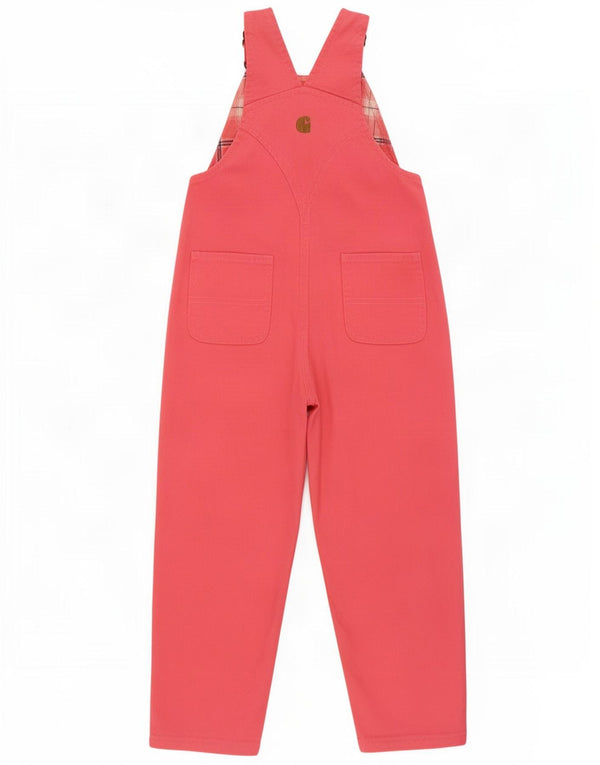 Carhartt Girls Dungarees Trousers 3-4 Years Pink Cotton