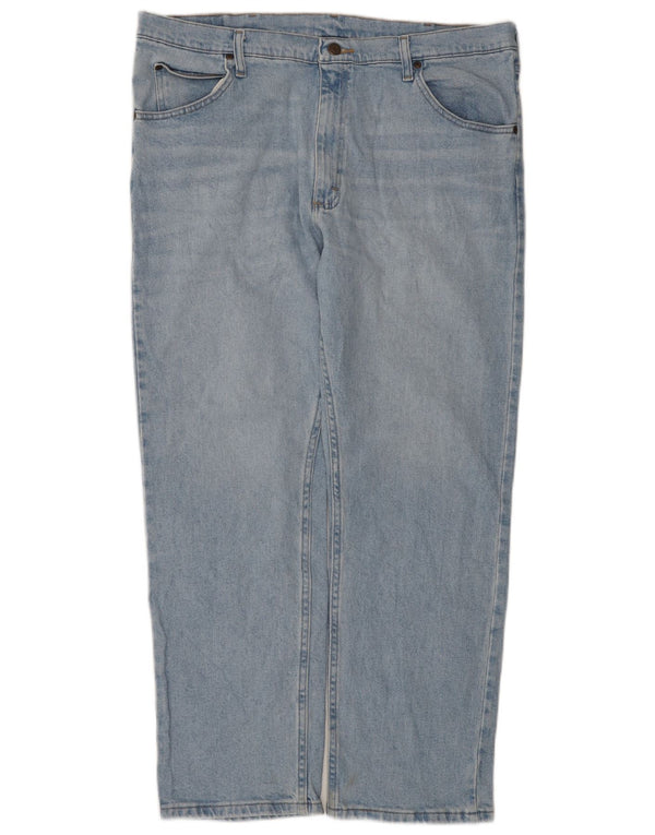 Wrangler Mens Straight Jeans W38 L30 Blue Cotton