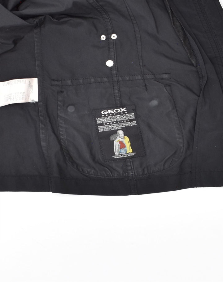 GEOX Womens Respira Utility Jacket UK 8 Small Black Polyester | Vintage Geox | Thrift | Second-Hand Geox | Used Clothing | Messina Hembry 